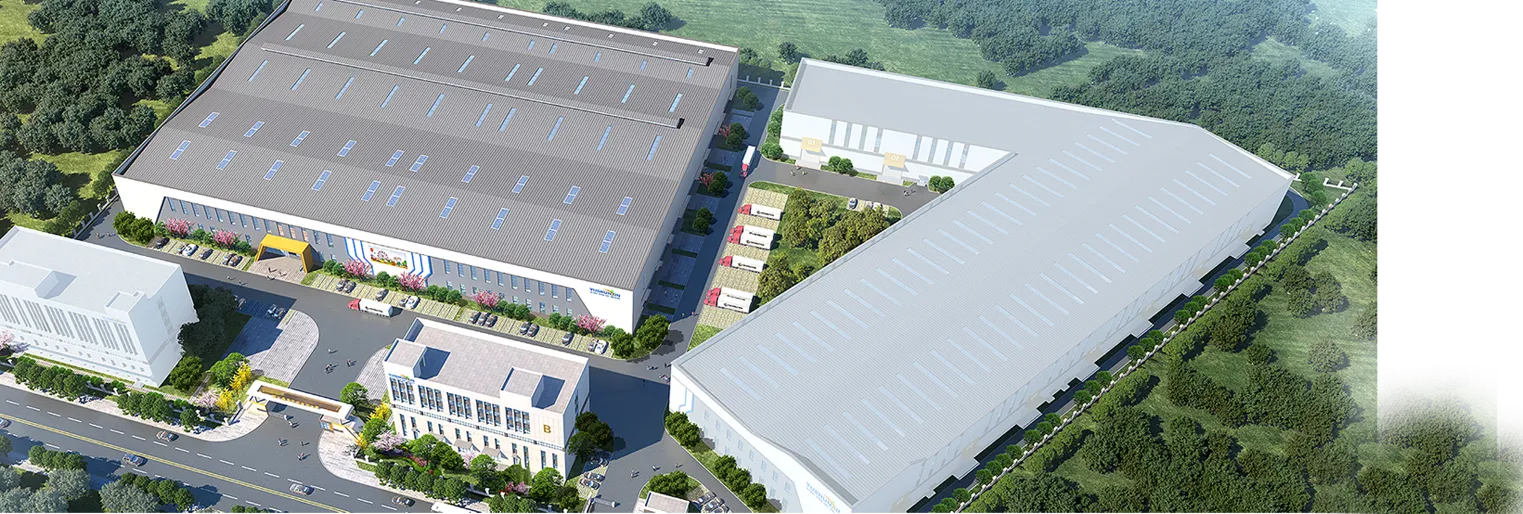 Aerial view of Hadof factory