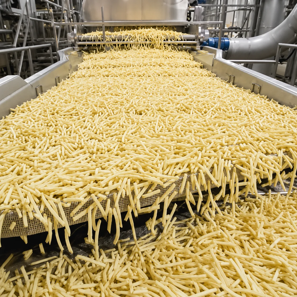 Shipping French fries production line to America