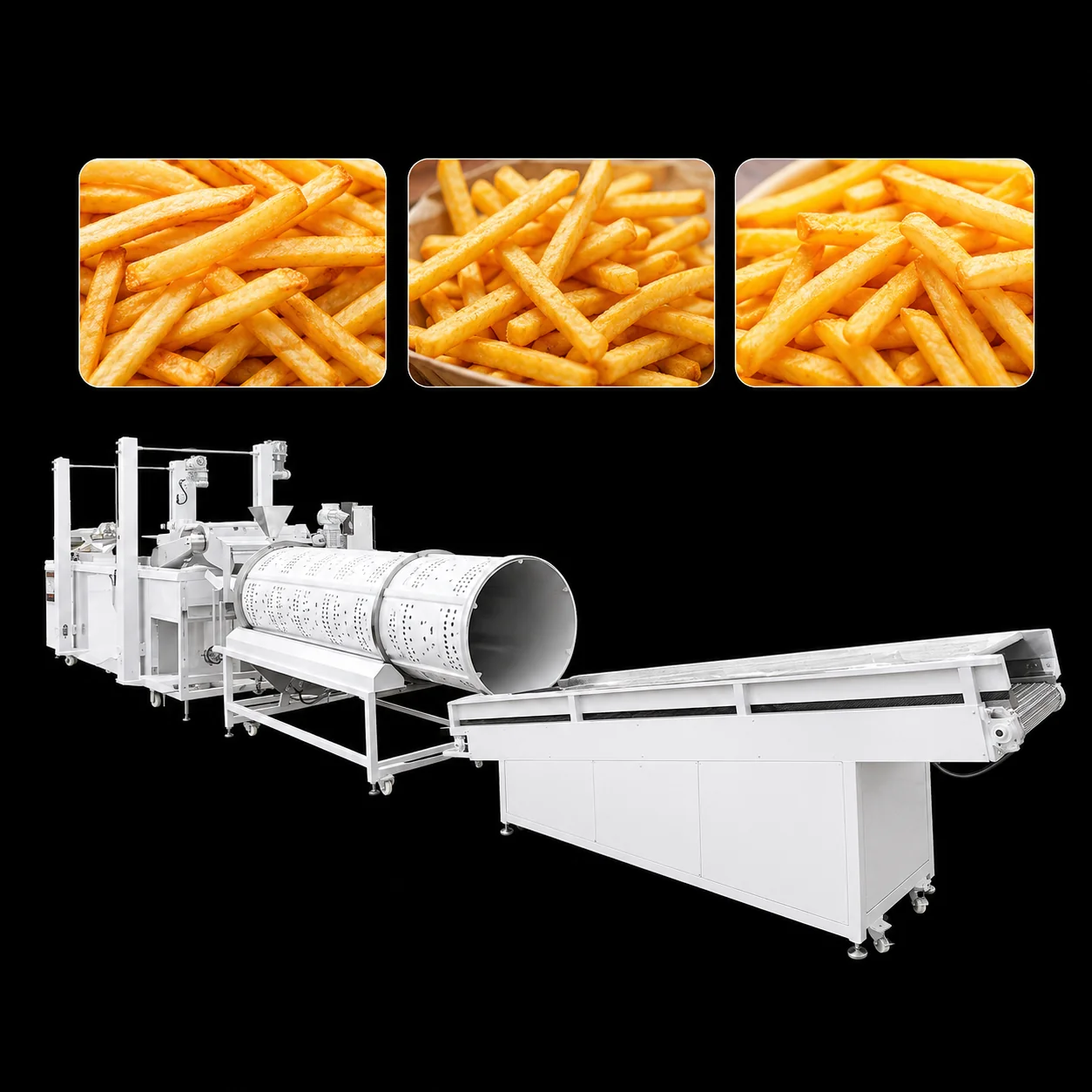 French Fries Frying Production Line